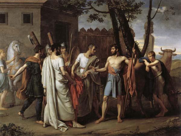Juan Antonio Ribera Y Fernandez Cincinnatus Leaving the Plough to Bring Law to Rome
